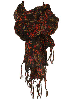 Dorothy Perkins Black ditsy print scarf