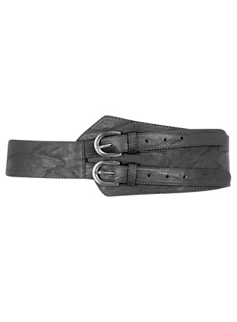 Black double buckle hip belt