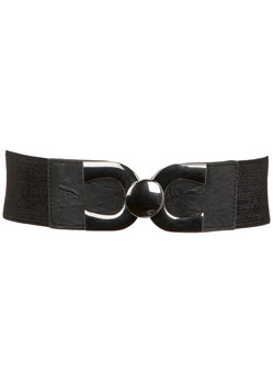 Dorothy Perkins Black elastic waist belt