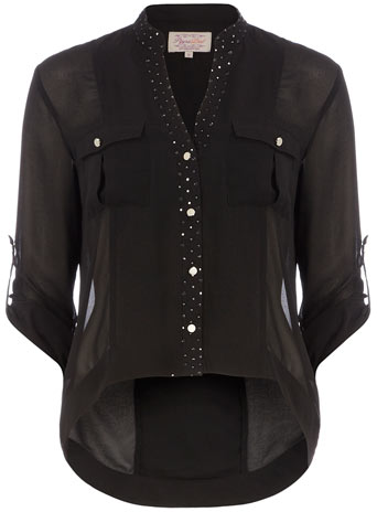 Dorothy Perkins Black embellished blouse DP25000265