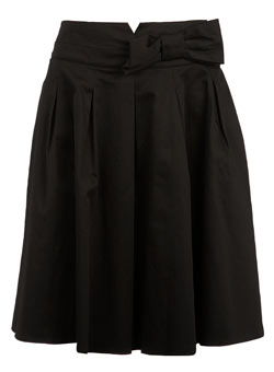 Dorothy Perkins Black full bow skirt