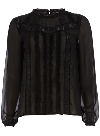 Black gypsy Victoriana blouse DP05331901