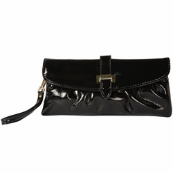 Dorothy Perkins Black large tab purse