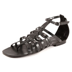 Dorothy Perkins Black leather gladiator sandal
