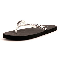 Dorothy Perkins Black leopard print flip flops