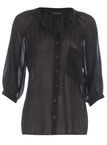 Dorothy Perkins Black pocket blouse DP05198601