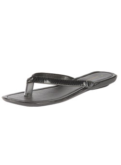 Dorothy Perkins Black sequin flip flops
