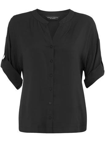 Dorothy Perkins Black square sleeve blouse DP05202601