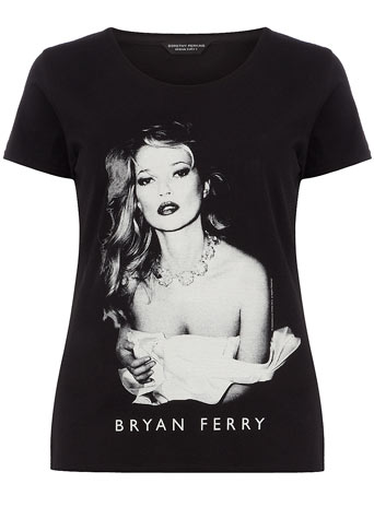 Black T-shirt with Kate Moss print DP12231627