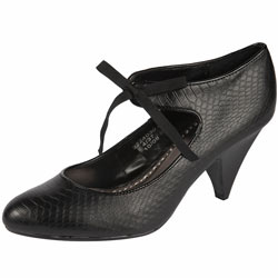 Dorothy Perkins Black tie front court shoes