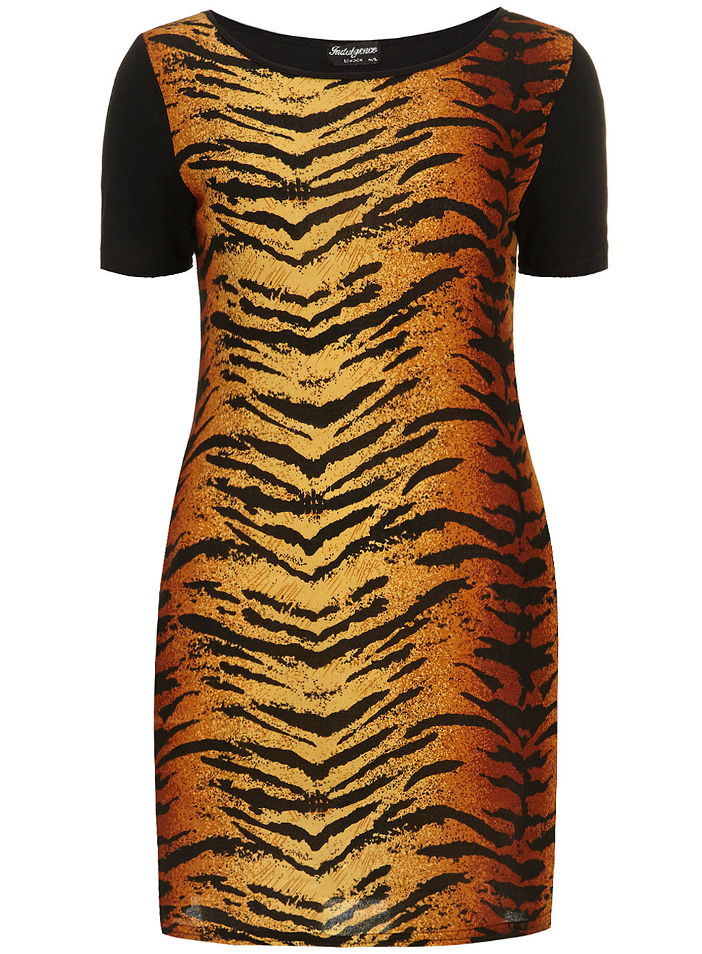 Black tiger T-shirt dress 61460169
