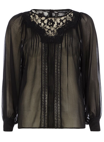 Black Victoriana blouse DP05324100