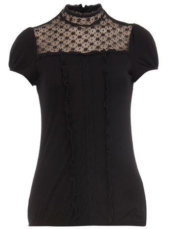 Dorothy Perkins Black Victoriana blouse DP56270901