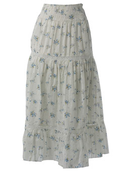 Dorothy Perkins Blue flower print skirt