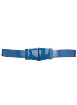 Dorothy Perkins Blue patent origami bow belt