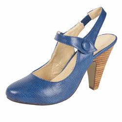 Dorothy Perkins Blue snake effect bar shoes