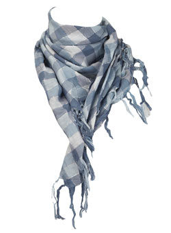 Dorothy Perkins Blue sparkle check scarf