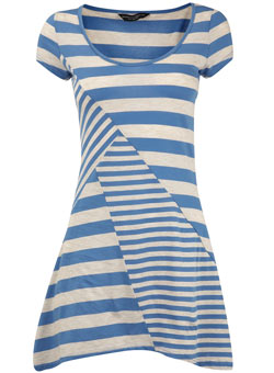 Dorothy Perkins Blue stripe cutabout top