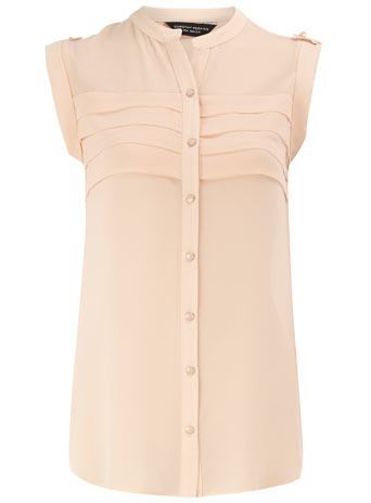Dorothy Perkins Blush pleat front blouse DP05278415