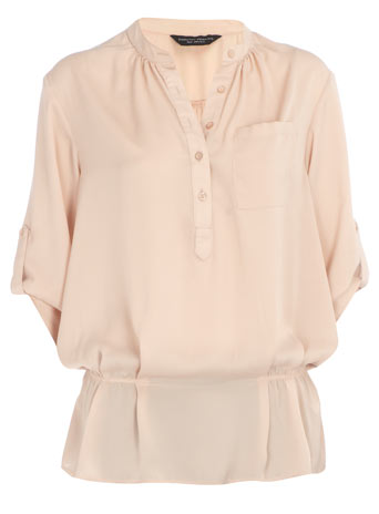 Dorothy Perkins Blush ruched cupro blouse DP05214315