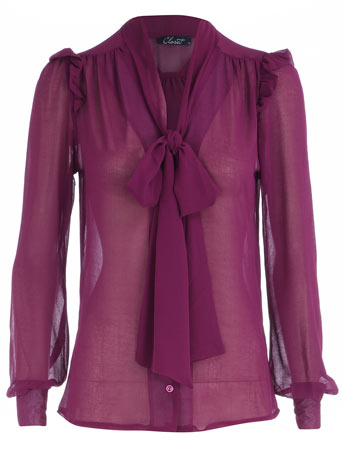 Dorothy Perkins Closet pink pussybow blouse