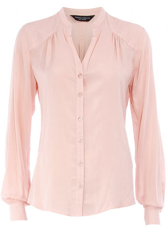 Dorothy Perkins Coral quilted shoulder blouse DP05238716