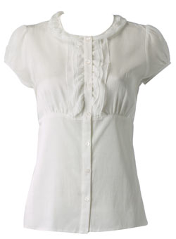 Dorothy Perkins Cream frill collar blouse