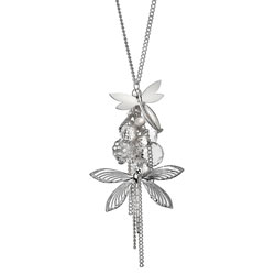 Dragonfly cluster necklace