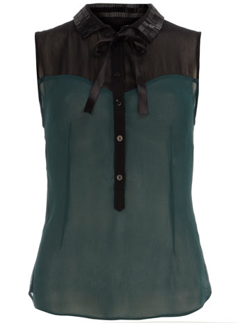 Dorothy Perkins Embellished collar blouse DP05321700