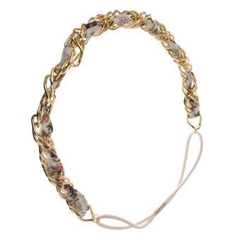 Floral stretch chain headband