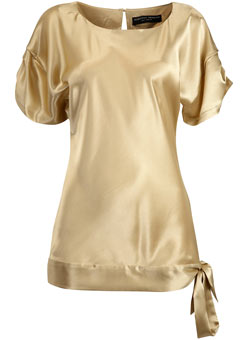 Dorothy Perkins Gold oversized top