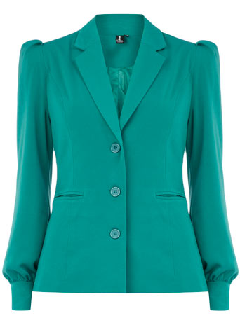 Dorothy Perkins Green buttoned blouse jacket DP94000778