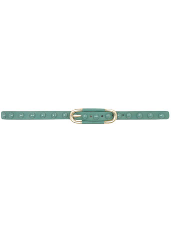 Green painted dome stud belt