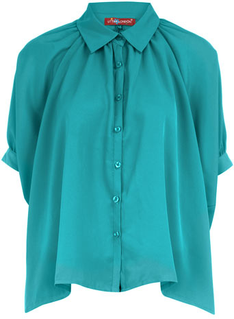 Dorothy Perkins Green square blouse DP50131239