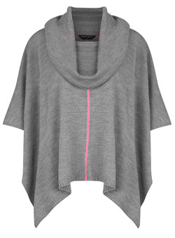 Grey cape with neon flash