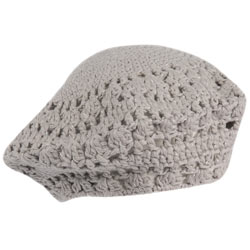 Dorothy Perkins Grey cotton crochet hat
