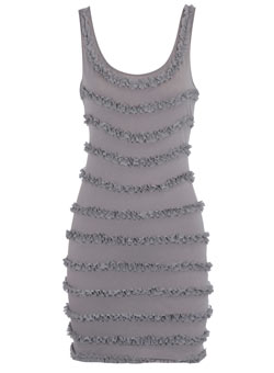 Dorothy Perkins Grey ruffle longline vest