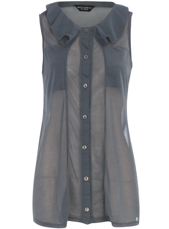Dorothy Perkins Grey sleeveless blouse DP56287027