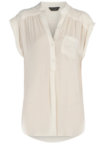 Dorothy Perkins Ivory button pocket blouse DP05227082