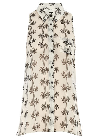 Dorothy Perkins Ivory palm print blouse DP05299582