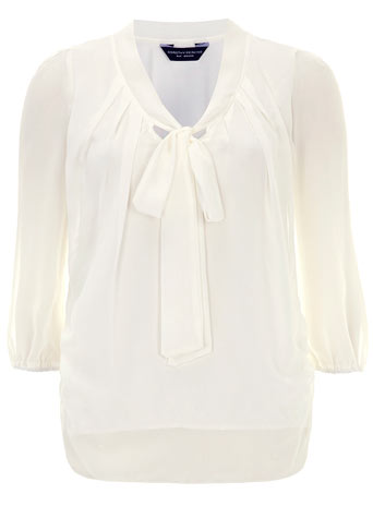 Ivory pussybow blouse DP05381682