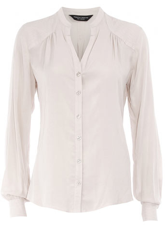 Dorothy Perkins Ivory quilted shoulder blouse DP05238782