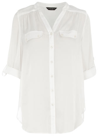 Dorothy Perkins Ivory tab sleeve blouse DP05238882