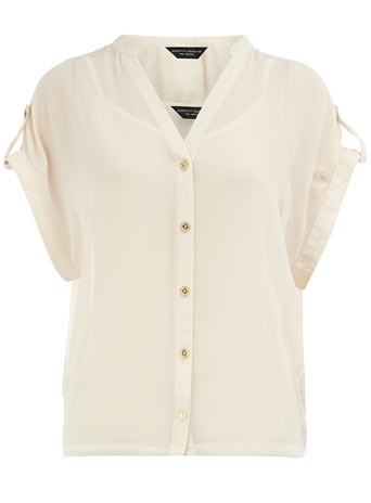 Dorothy Perkins Ivory tuck side blouse DP05276182