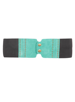 Jade double popper waist belt