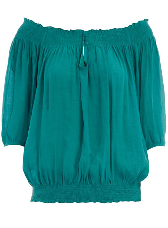 Dorothy Perkins Jade ruched blouse DP80000085