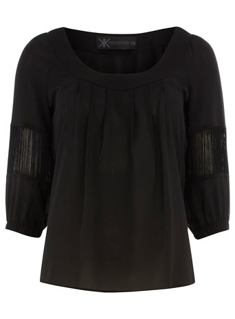 Dorothy Perkins Kardashian black puff blouse DP36000101