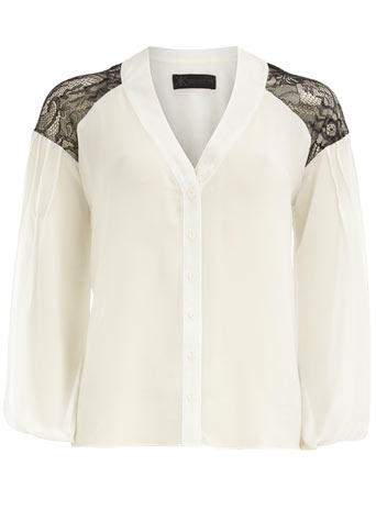 Dorothy Perkins Kardashian cream lace blouse DP36001881