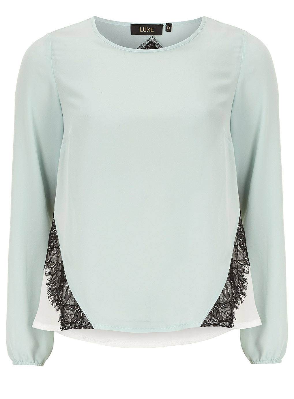 Dorothy Perkins Luxe Mint long sleeved chiffon blouse 12270620