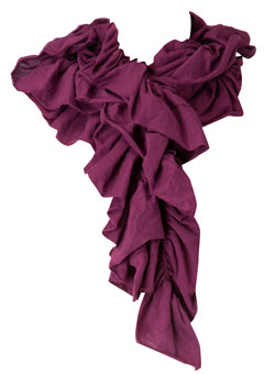 Dorothy Perkins Magenta ruffle jersey scarf